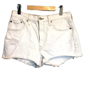 Levi’s Premium Denim High Waist Cutoff Jean Shorts Size 29